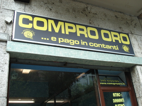 COMPRO ORO TORINO - C.so Trapani 54 TORINO - Insegna